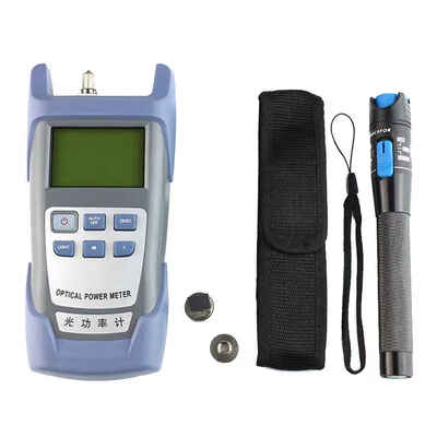 

Fiber Optic FTTH Tool Kit with FC-6S Fiber Cleaver Optical Power Meter 5km Accessory