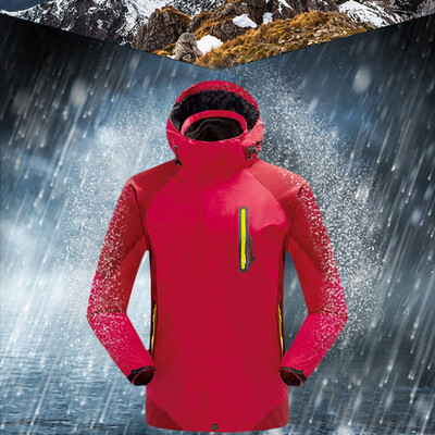 

Toponeto Men Winter Hooded Softshell Windproof Waterproof Soft Coat Shell Jacket