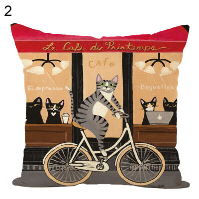 

BicycleBubble Car Soft Throw Pillow Case Cushion Cover Sofa Bed Home Decor