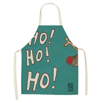 

Toponeto Christmas Decoration Cotton&Linen Apron Kitchen Aprons Dinner Party A