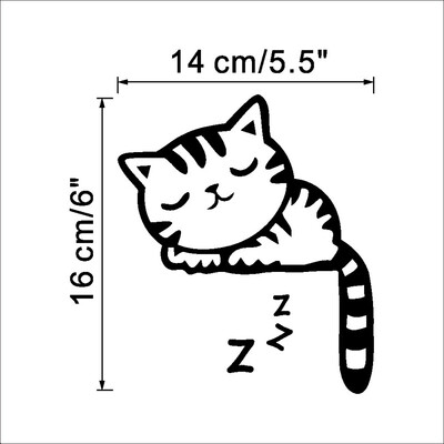 

Funny DIY Cute Cat Dog Switch Stickers Wall Stickers Home Decoration Bedroom Parlor Decoration