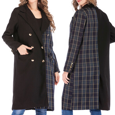 

Tailored Winter Lady Womens Warm Faux Splice Zipper Coat Jacket Outerwear