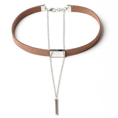 

Fashion Women Velvet Choker Necklace Gold Plated Chain Pendant Necklace Jewelry