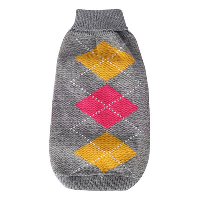 

Pet Dog Clothes Small Cute Dog Winter Plaid Sweater Chihuahua Puppy Cat Christmas Sweater Clothing Pet Supplies -L