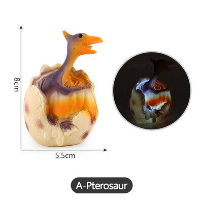 

Siaonvr Novelty Simulation Glowing Dinosaur Egg Light Model Childrens Toys Gifts