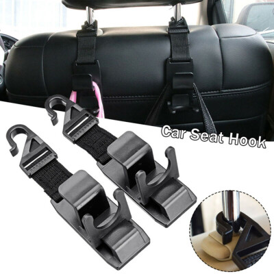 

Car Seat Front Back Headrest Hooks Truck Coat Purse Bag Hanger Organizer Holder