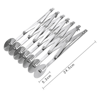 

Toponeto New Stainless Steel Pastry Nonstick Pizza Cutter Wheel Slicer Grip