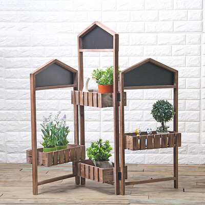 

Gobestart Three Door Screen Storage Decorative Flower Frame Decoration