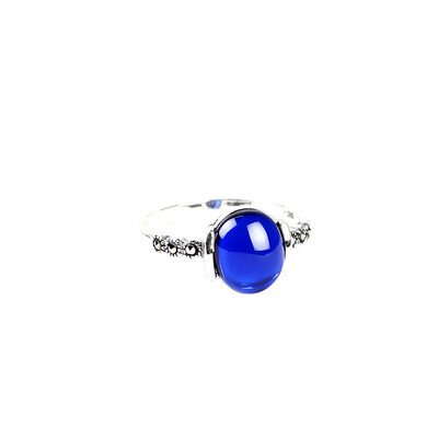 

Tianyin garnet ring 925 silver green jade pendant agate silver ring