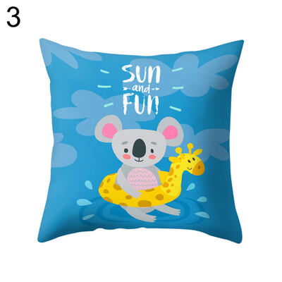 

Cartoon Elephant Tiger Animal Throw Pillow Case Cushion Cover Bedding Articles