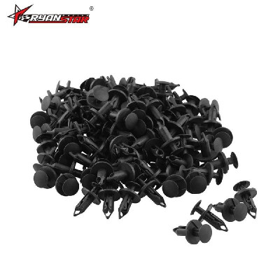 

Factory direct 8mm hole rivet plastic car 120 loaded bumper fender buckle round head rivet black