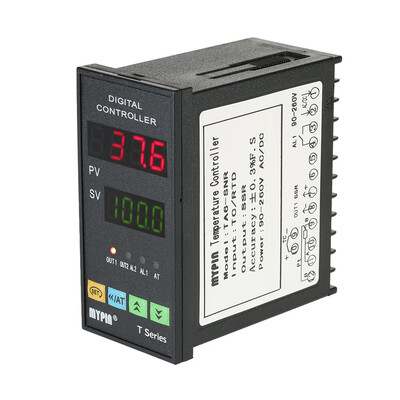 

MYPIN TA6-SNR Temperature Controller Dual 4 LED PID Heating Cooling Control TCRTD Input SSR Output 1 Relay Alarm Thermostat
