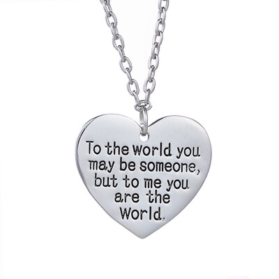 

2019 New Fashion Jewelry The World You May Be Someone Love Necklace