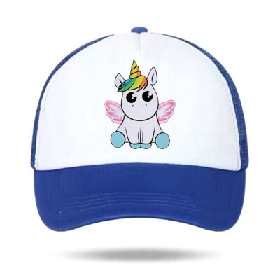 

Fashion Cartoon Rainbow Unicorn Cotton Hat Fashion Sun Hat Golf Hat Snapback Adjustable Baseball Caps