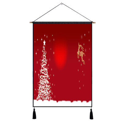 

Toponeto Unframed Merry Christmas Oil Painting Print Picture Home Wall Room Wall Hanging