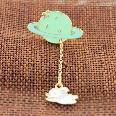 

Creative Planet Rabbit shape Brooch Collar Pins Corsage Badge