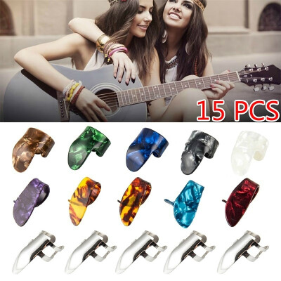 

5 Thumb 10 Finger Nail Guitar Picks Plectrum Colorful for Guitar Bass Banjo Ukulele Guitar String Gutar Picks Plectrums