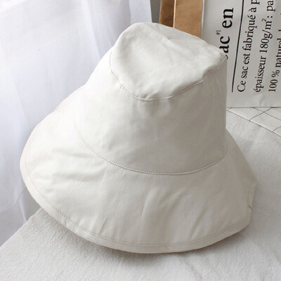 

Spring Summer Cotton Bucket Hats For Women Casual Fisherman Hat Outdoors Wide Brim Sun Hat