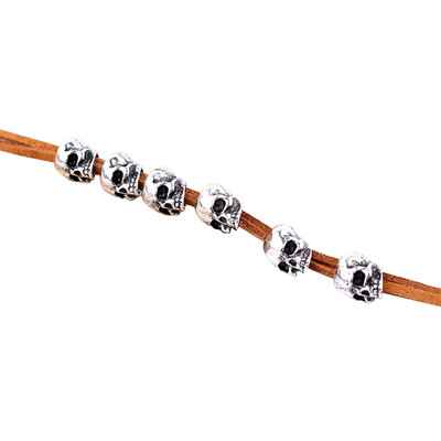 

Gobestart Skull Hair Cord DIY Accessories Ponytail Gothic Punk Antique Copper Headgear