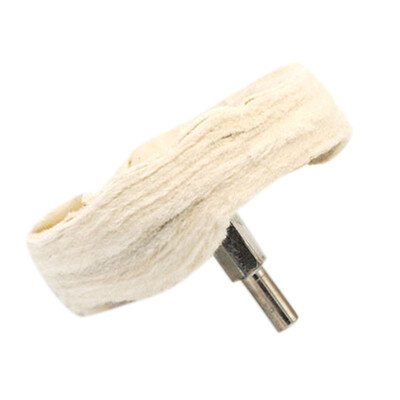 

Round Cotton Polishing Buffing Cloth Brushes White Wheel with Handle Rotary Drill Tools for Watch Jewelry