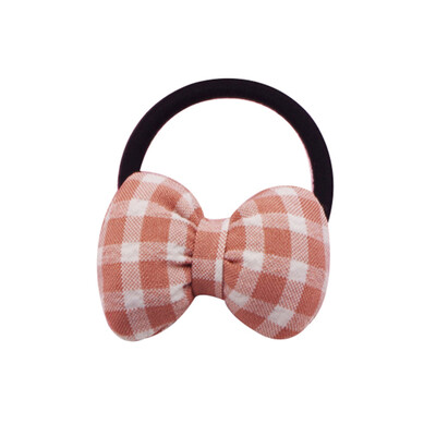 

Girls Headbands Plaid Pattern Bowknot Design Elastic Hair Accessory Band Rope Ponytail Holder Headbands