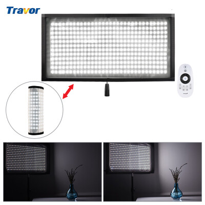 

Travor FL-3060 LED Light 5500K CRI90 85W Max8000LM Flexible Cloth Roll-up Handheld LED Video Photography Film Fill-in Light Pane