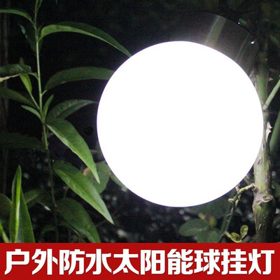 

Cross-border for new products outdoor solar spherical hanging lamp waterproof LED stainless steel garden landscape lights decorati