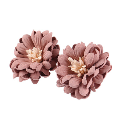 

1 Pair Cloth Fabric Stud Earrings for Women Cute Small Chrysanthemum Earring