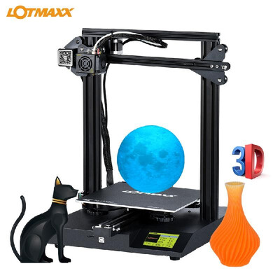

LOTMAXX SC-10 Desktop 3D Printer Kit Silent Printing 235235280mm Build Volume with 35 Inch Touchscreen Built-in Safety Power Su