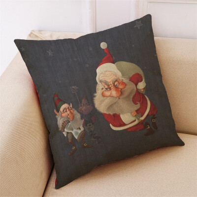 

Tailored New Christmas Cotton Linen Pillow Case Sofa Cushion Cover Home Decor