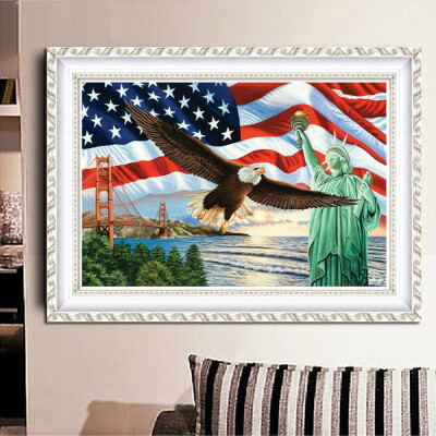 

Statue Of Liberty Pattern 5D DIY Diamond Cross Stitch Paint By Number Kits Wall Art Decorations For 4th Of July