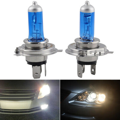 

2pcs H4HB2 9003 Car Xenon Ultra White 55W 6000K Bright Halogen Headlight Bulbs