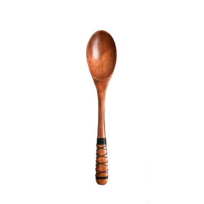 

Delicate Wooden Spoon Tableware Spoon Vintage Style Soup Spoon Natural Wooden Large Rice Spoon