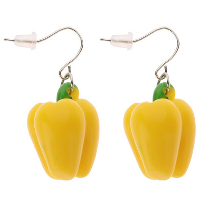 

Capsicum vegetables Pepper Jewelry Bell Earrings Jewelry Miniature Earrings