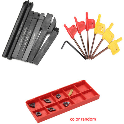

21pcsset 10mm Shank Lathe Turning Tool Holder Boring Bar DCMT CCMT Carbide Insert Wrenches