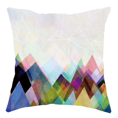 

〖Follure〗Geometric Pillow Case Waist Cushion Cover Sofa Home Decor