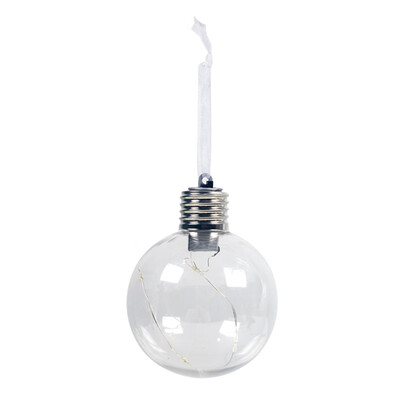 

Artificial Clear Bulb Christmas Ball Pendants Xmas Tree Hanging Pendant Ornament Holiday Party Festive Home Decoration