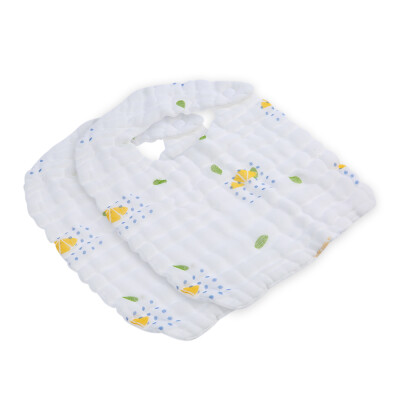 

2 Pack Baby Bibs 100 Organic Muslin Cotton Drooling Teething Feeding Bibs Soft Absorbent 6 Layers Snaps 11 8in