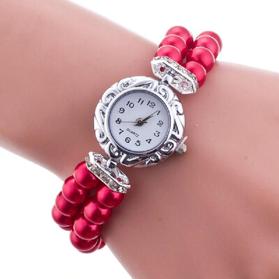 

foreign trade hot explosions pearl womens watch fashion student ladies quartz watch