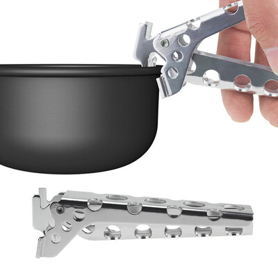 

1x Pot Gripper Outdoor Camping Pan Bowl Cookware Backpacking Picnic Handle Clips