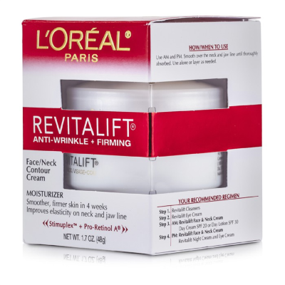 

LOREAL - RevitaLift Anti-Wrinkle Firming Face Neck Contour Cream 48g17oz