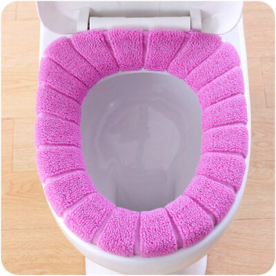 

JPGIF Comfortable Velvet Coral Toilet Seat Cover Standard Pumpkin Pattern Cushion