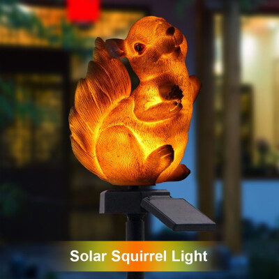 

Newest Waterproof Solar Power LED Light Garden Path Yard Lawn Squirrel Animal Ornament Lamp