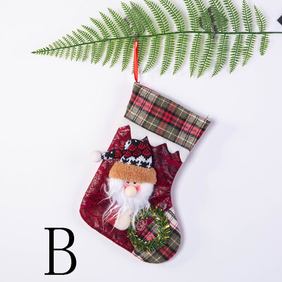

Tailored Christmas Stockings Mini Socks Santa Candy Gift Bag Christmas Tree Decorations