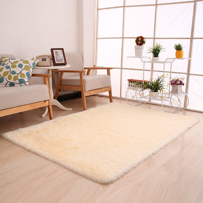 

Toponeto 60x160cm Fluffy Rugs Shaggy Area Rug Dining Room Bedroom Carpet Floor Mat Beige