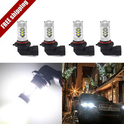 

4x 9005-HB3&9006-HB4 12-SMD LED Headlight Bulb 6500K White Fog Light Hilo Beam