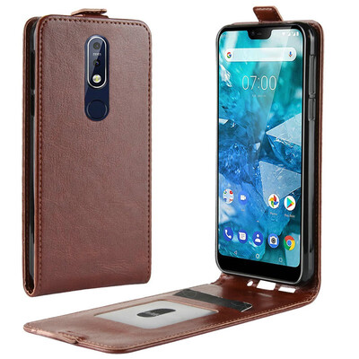

for Nokia 71 WIERSS Flip Leather Case for Nokia 71 TA-1085 TA-1095 TA-1096 TA-1100 Retro Wallet Case Leather Cover Cases