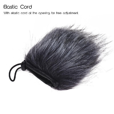 

EY-M24 Furry Outdoor Microphone Windscreen Artificial Fur Muff Wind Cover 9cm5cm  D for Rode Stereo VideoMic Pro&More Gr