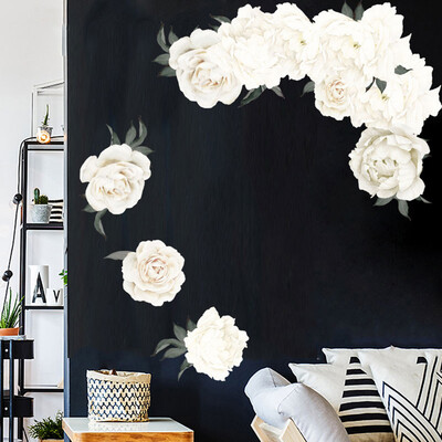 

Gobestart Peony Rose Flowers Wall Art Sticker Decals Kid Room Nursery Home Decor Gift