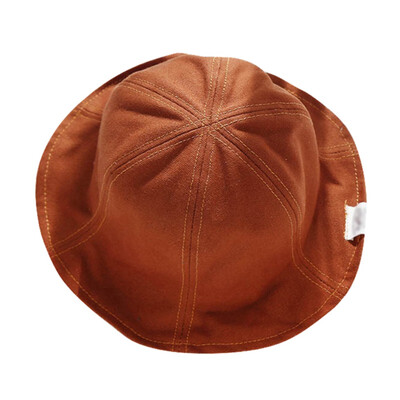 

Autumn Hats Baby Caps Girls Toddler Solid Print Bucket Hats Caps Reversible Sun Headwear Casual Hats